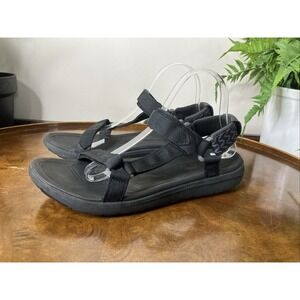 Teva Womens Hurricane Drift Black Sandal Shoes Size 11 Outdoors Beach